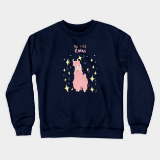 No Probllama cute Llama Crewneck Sweatshirt